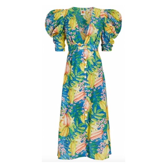 FARM Rio Dresses & Skirts - NEW Farm Rio Star Fruits Midi Dress Medium